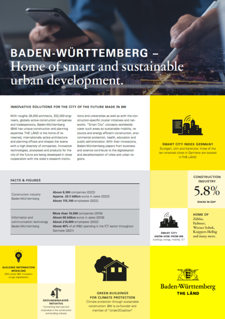 Fact Sheet Smart City and Sustainable Building in Baden-Württemberg