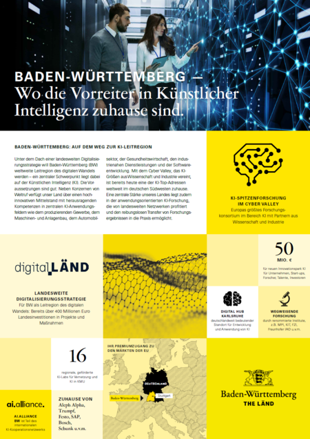 Fact Sheet Künstliche Intelligenz in Baden-Württemberg